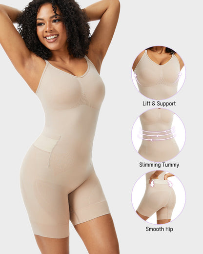 All-in-One Sculpting Bodysuit with Easy-Off Design