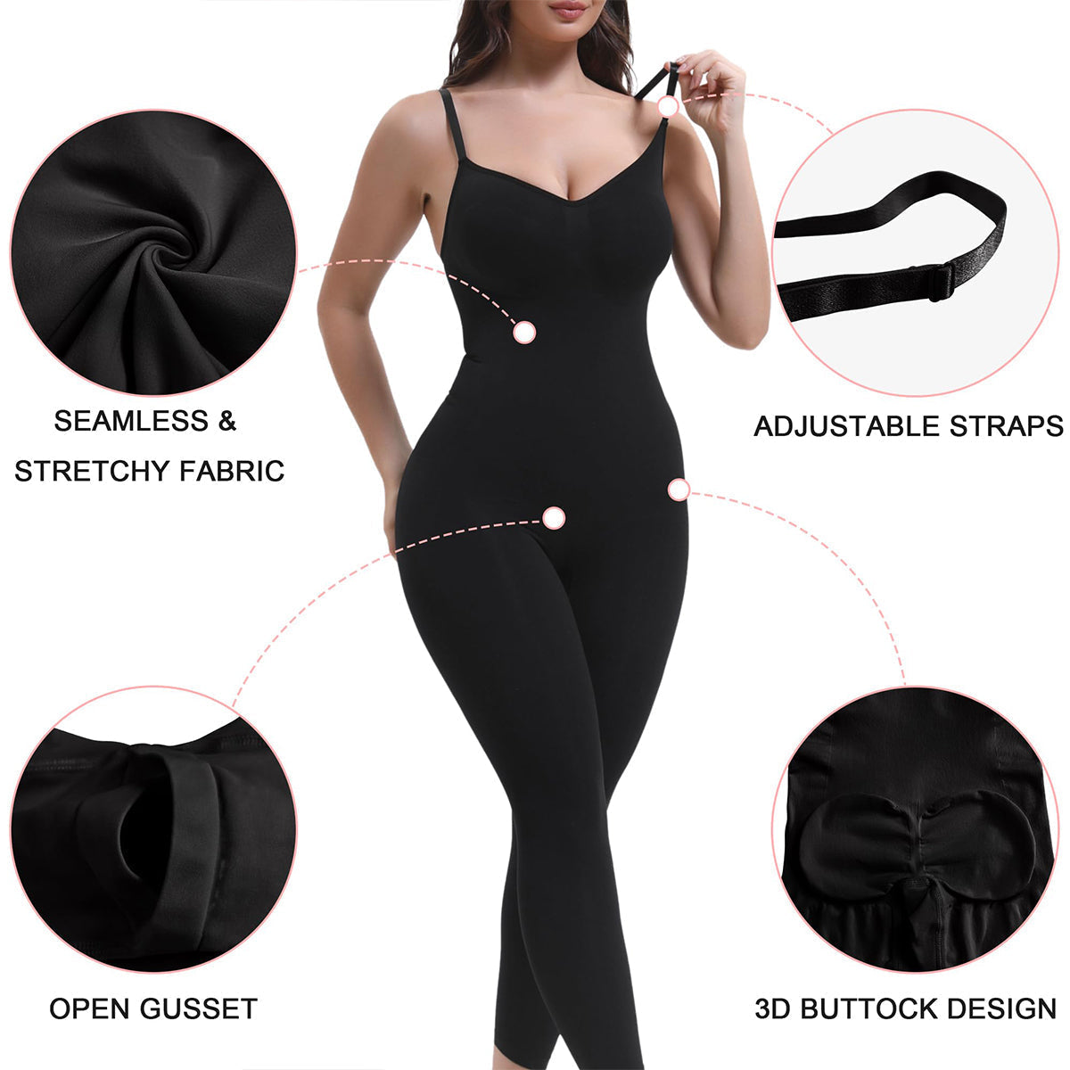 Seamless Full Body Compression Bodysuit