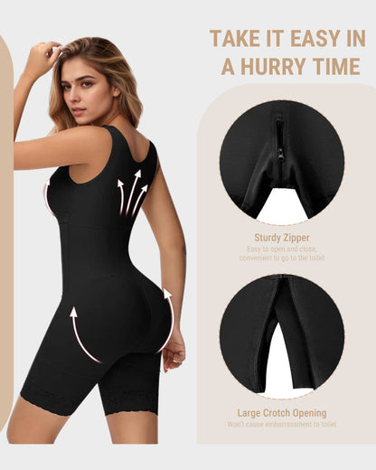 Double Compression Tummy Control Shapewear With Bra